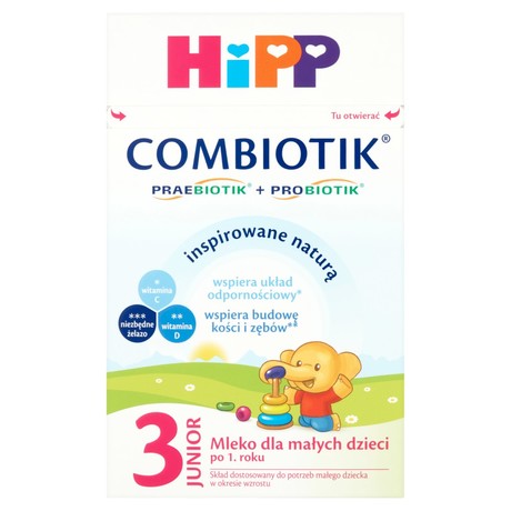HiPP Junior Combiotik 3 Mleko dla małych dzieci po 1. roku 600 g