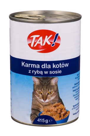 Karma dla kota z rybą 415g TAK