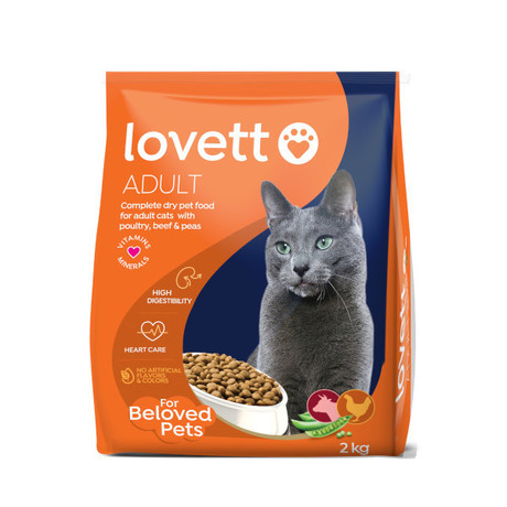 Lovett Karma sucha dla kota z drobiem, wołowiną i groszkiem 2 kg
