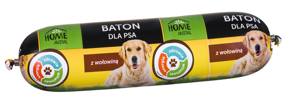 Karma dla psa z wołowiną baton 900g Home Animal