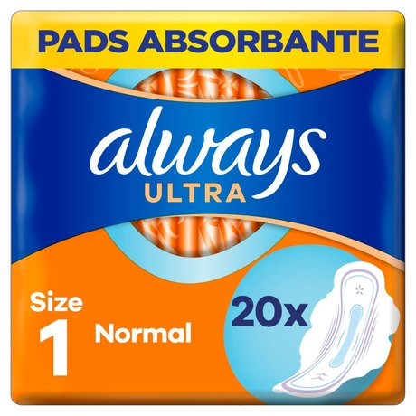 Always Ultra Normal (R1) Ze Skrzydełkami Podpaski 20 Sztuk