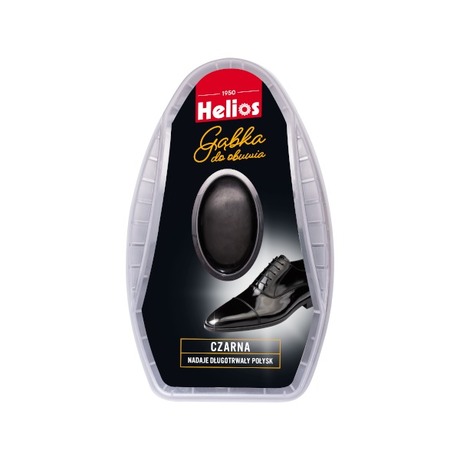 Helios Gąbka nabłyszczająca do obuwia czarna 6 ml
