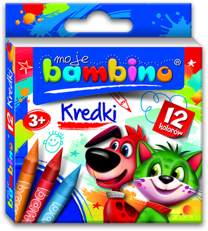 Moje Bambino Kredki 12 kolorów