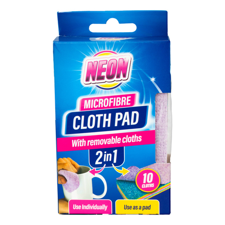 Ściereczki z mikrofibry neon 2w1 10 szt.