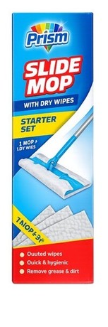 Zestaw mop slide prism + ściereczki suche 3 szt.
