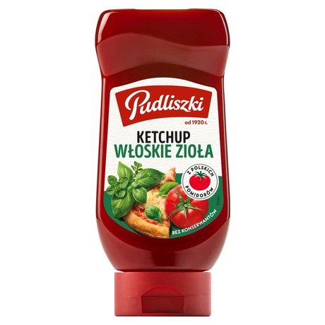 Pudliszki Ketchup włoskie zioła 470 g