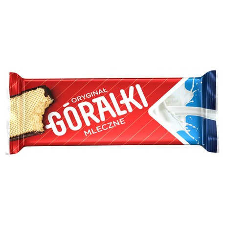 Góralki mleczne Wafelki z kremowym nadzieniem w polewie kakaowej 50 g