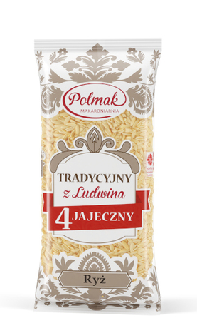 Pol-Mak Makaron tradycyjny ryż 4 jaj. 250 g