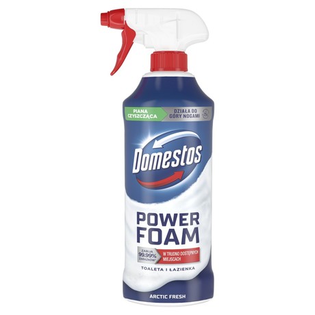 Domestos Power Foam Arctic Fresh Czyszcząca piana toaleta i łazienka 435 ml