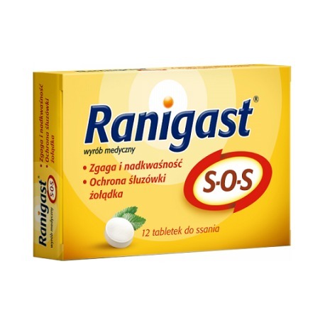 Tabletki Ranigast SOS 12szt.