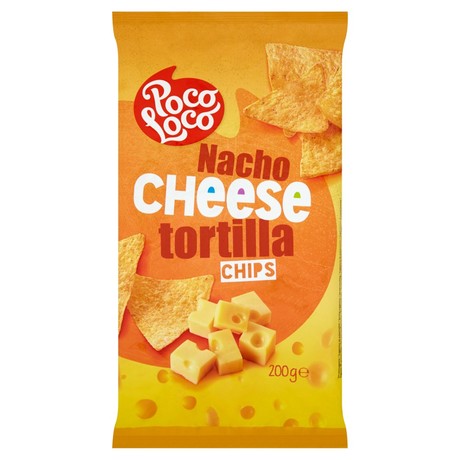 Chipsy kukurydziane o smaku sera 200g Poco Loco