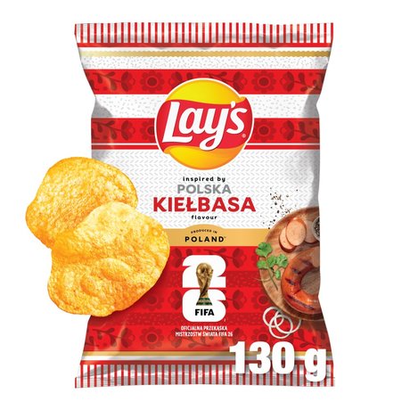 Lay's Chipsy ziemniaczane o smaku kiełbasy 130 g