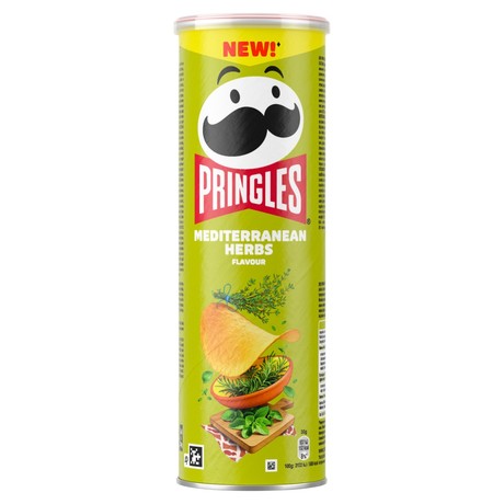 Pringles Chrupki o smaku ziół śródziemnomorskich 165 g