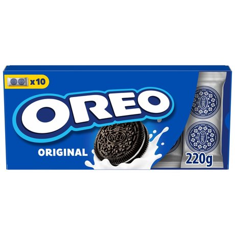 Oreo Original Ciastka kakaowe z nadzieniem o smaku waniliowym 220 g