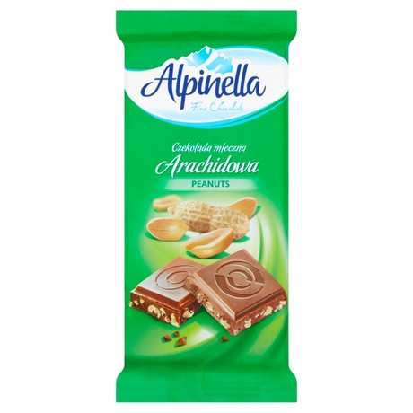 Alpinella Czekolada mleczna arachidowa 90 g