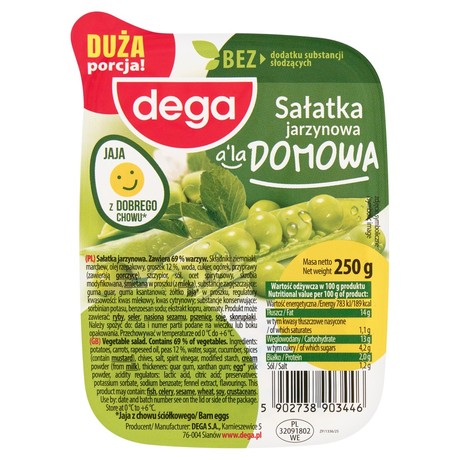 Dega Sałatka jarzynowa a'la domowa 250 g