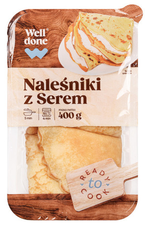Well Done Naleśniki z nadzieniem serowym 400 g