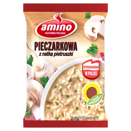Amino Zupa błyskawiczna pieczarkowa z natką pietruszki 64 g