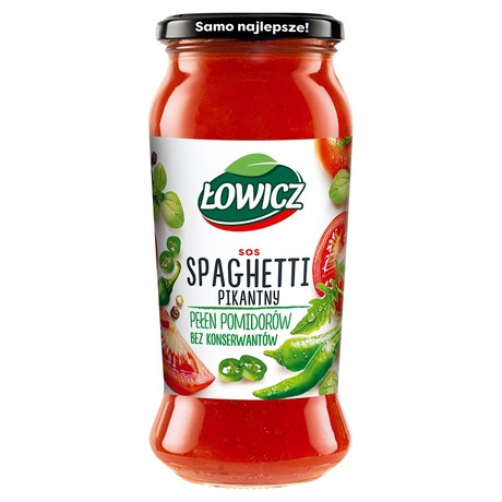 Łowicz Sos spaghetti pikantny 500 g