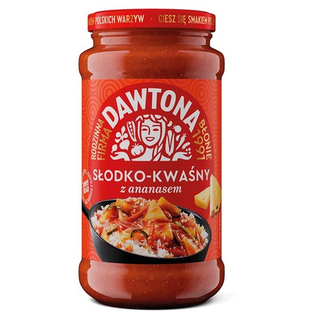 Dawtona Sos słodko-kwaśny z ananasem 520 g