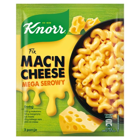 Knorr Fix mac'n cheese mega serowy 33 g