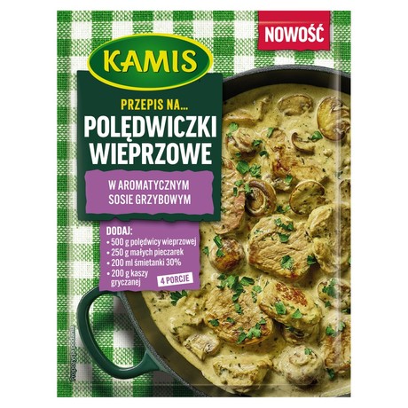 Kamis Przepis na polędwiczki wieprzowe w aromatycznym sosie grzybowym 30 g