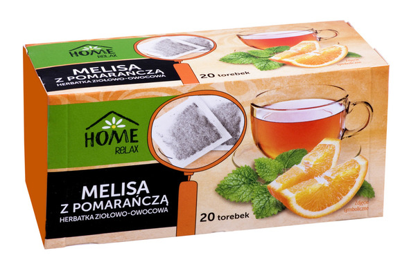 Herbata ekspresowa melisa z pomarańczą 20*1,5g Home Relax