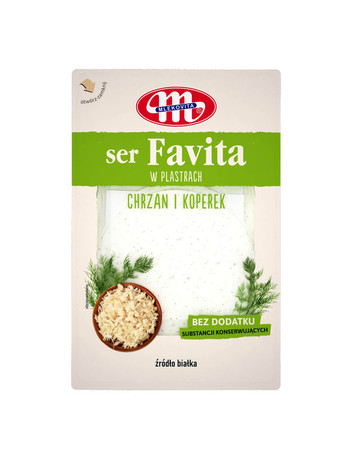 Flavita Ser w plastrach chrzan i koperek 150g