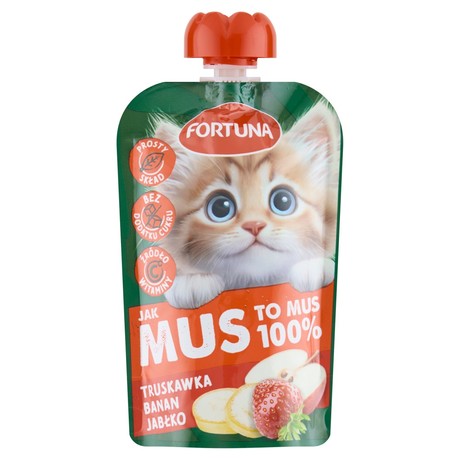Fortuna Mus truskawka banan jabłko 100 g
