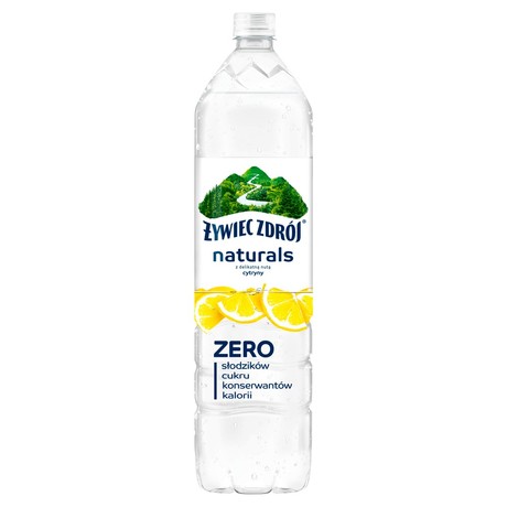Żywiec Zdrój Naturals Napój niegazowany z delikatną nutą cytryny 1,2 l