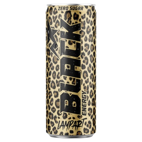 Black Energy Zero Sugar Lampart Gazowany napój energetyzujący 500 ml