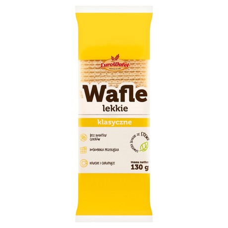 Eurowafel Wafle lekkie klasyczne 130 g
