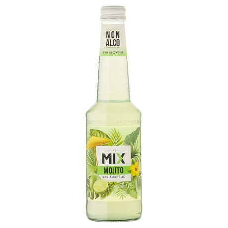 Gazowany koktajl bezalkoholowy mix o smaku limonki i mięty 0,33 l