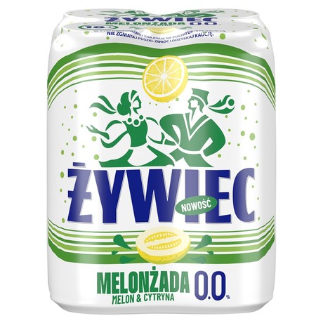 Żywiec Melonżada Bezalkoholowy napój piwny melon & cytryna 4 x 500 ml