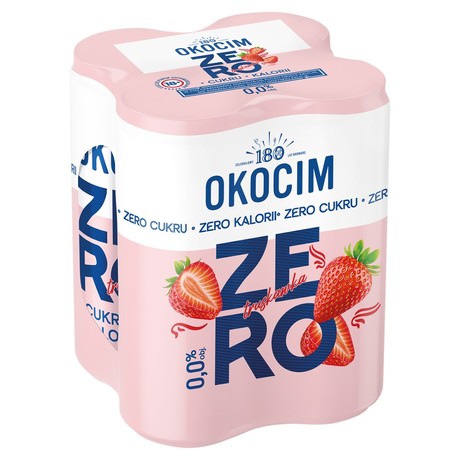 Okocim Piwo bezalkoholowe truskawka 4x500 ml