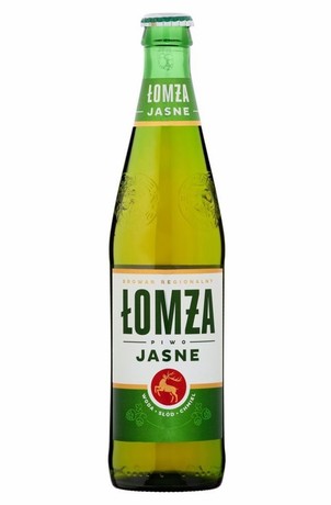 Piwo Łomża Jasne 500ml butelka bezzwrotna