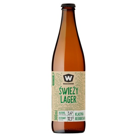 Browar Waszczukowe Świeży lager Piwo jasne 500 ml