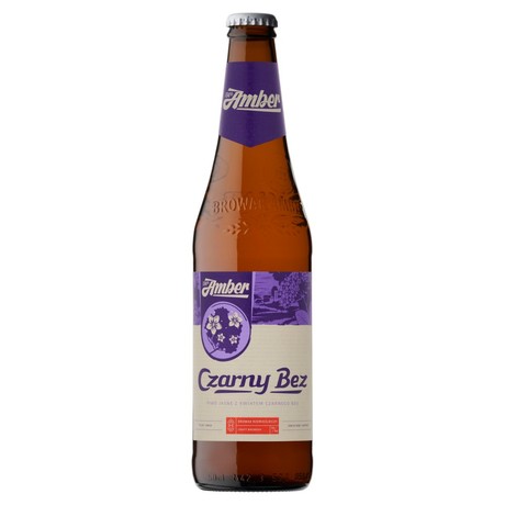 Amber Piwo jasne z kwiatem czarnego bzu 500 ml