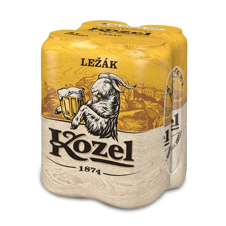 Kozel Ležák Piwo jasne 2 l (4 x 0,5 l)