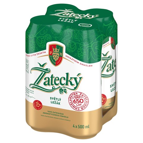 Žatecký Světlý Ležák Piwo jasne pełne 4 x 500 ml