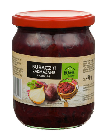 Buraczki zasmażane z cebulką 470g Home Garden