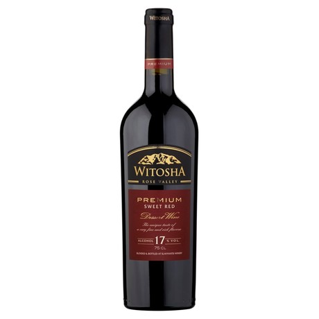 Witosha Premium Wino czerwone deserowe słodkie bułgarskie 75 cl