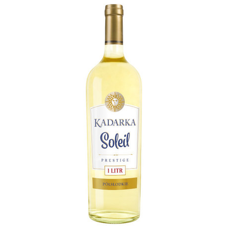 Wino Kadarka Prestige białe półsłodkie 1L