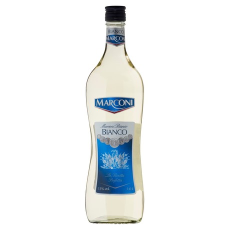 Marconi Bianco Aromatyzowany napój winny owocowy biały słodki 1,0 l