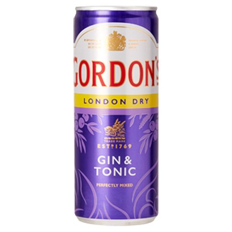 Gordon's London Dry Gin & Tonic Napój alkoholowy 250 ml