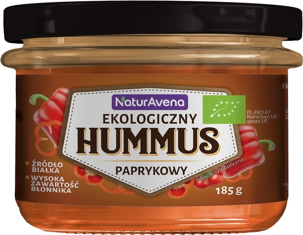 Hummus paprykowy 185g NaturAvena
