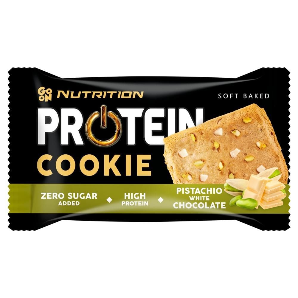 Go On Nutrition Protein Ciastko proteinowe z białą czekoladą o smaku pistacjowym 50 g