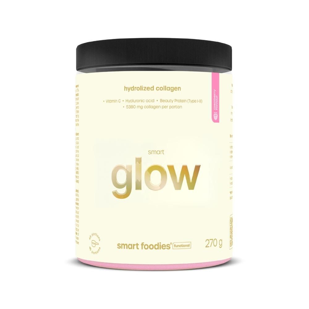 Smart Foodies Smart Glow Kolagen z kwasem hialuronowym i witaminą C o smaku malinowym 270 g