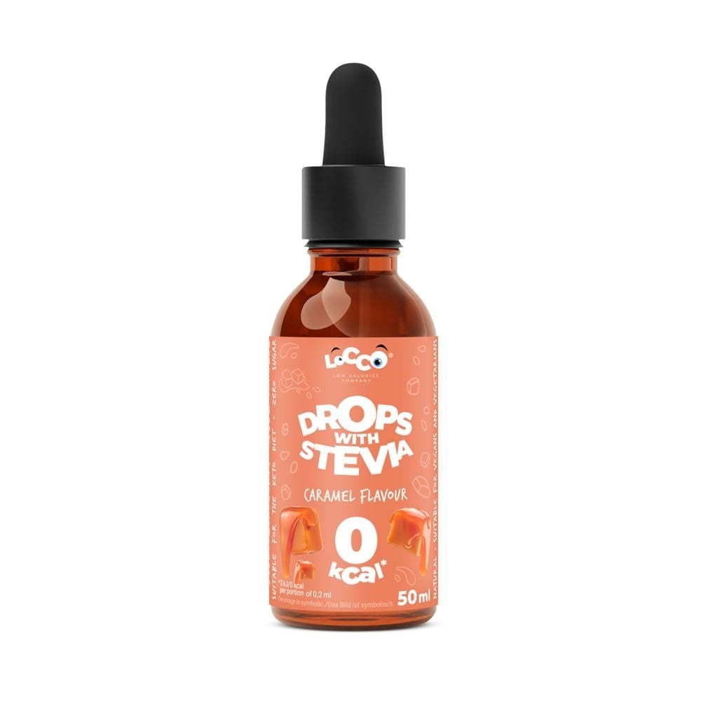 Locco Krople ze stewią o smaku karmelowym 50 ml