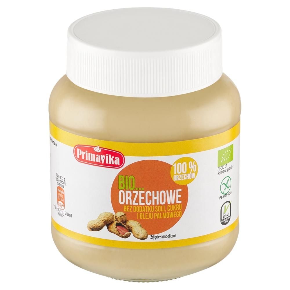 Primavika Bio pasta orzechowa z prażonych orzeszków arachidowych 100 % 360 g